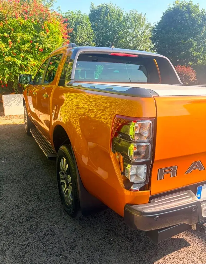 Orange Ford Ranger after Karno full detail