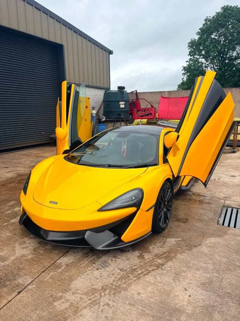Yellow McLaren after gloss enhancement