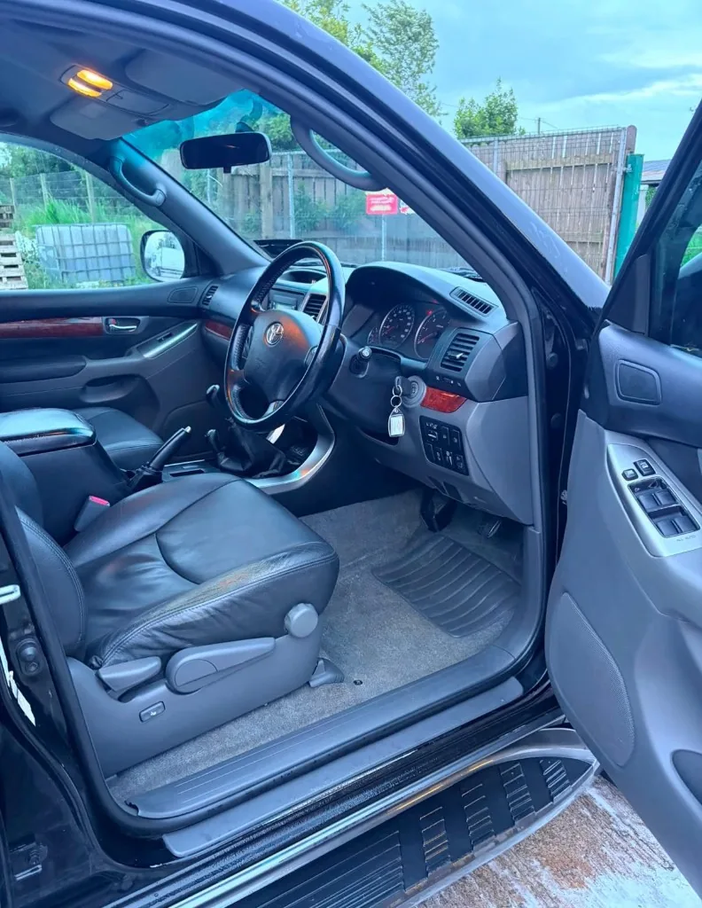 Toyota SUV interior after detailing