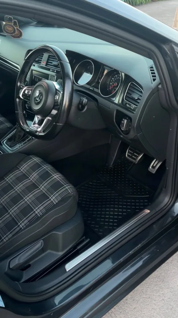Volkswagen GTI interior after detailing